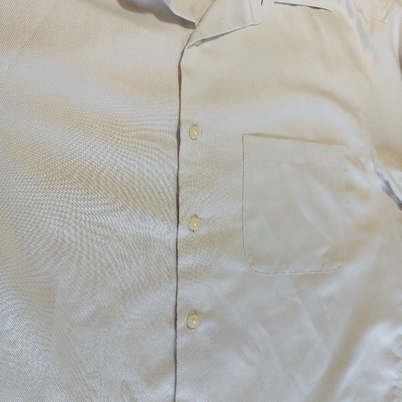 Claiborne Mens Shirt 80's 2 Ply, Off White, 15.5 32/33 - Picture 2 of 10